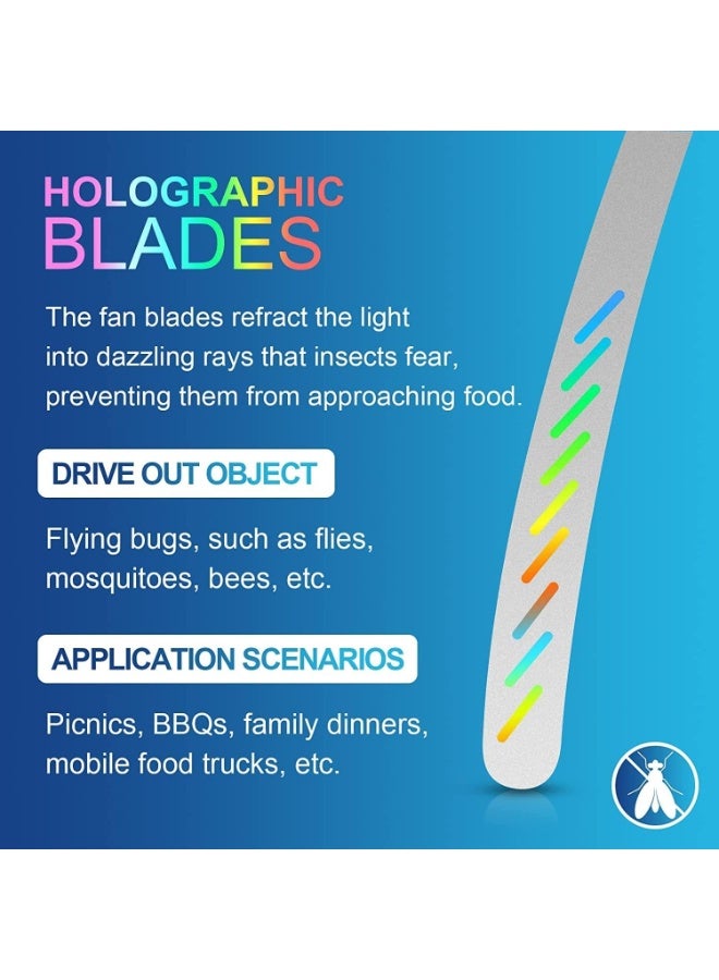 MAKINGTEC Tabletop Food Fans, 3 Height Adjustable Picnic Table Fans to Keep Food Clean, Portable Electric Fans for Home, Picnic, Restaurant, Party - 2 Pack - Image 3